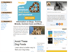 Tablet Screenshot of dogs-and-dog-advice.com